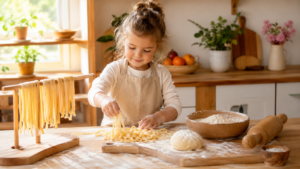 montessori making pasta