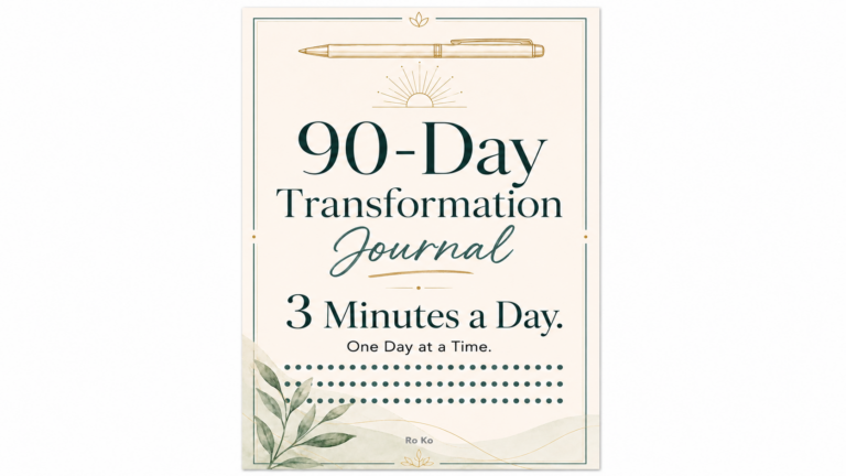 90 day transformation journal 3 minutes a day