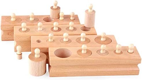 knobbed cylinders montessori
