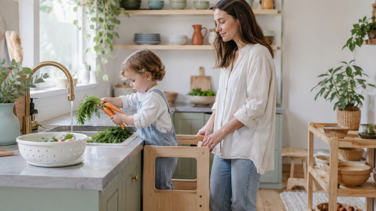 Toddlers helping in the kitchen montessori help in kitchen
