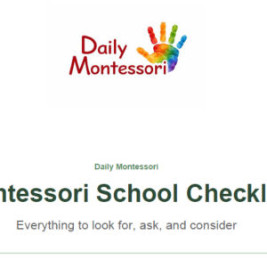 Montessori school selection checklist